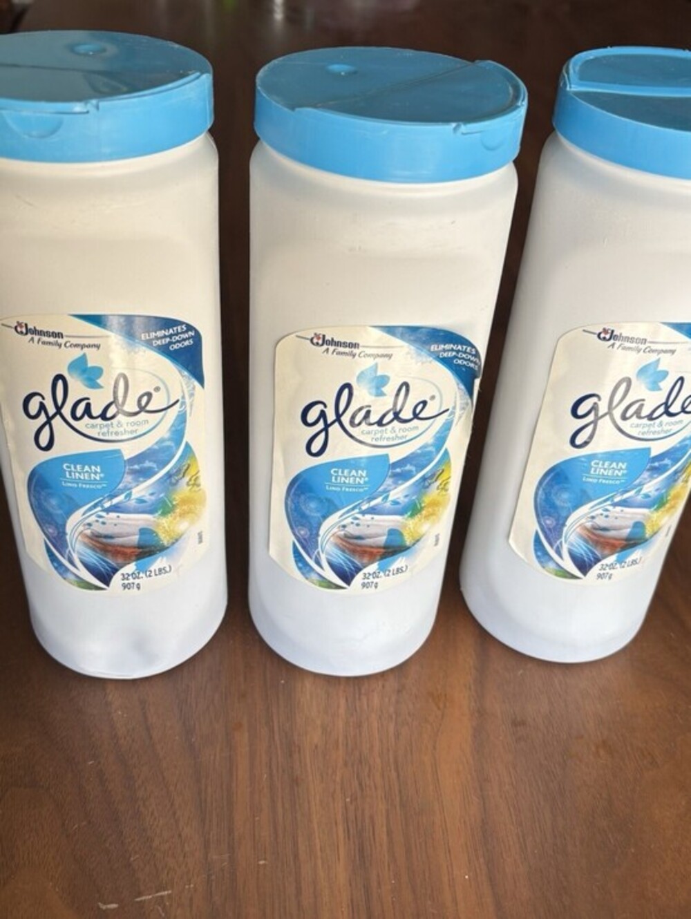 3 Glade Carpet & Room Refresher-Clean Linen Scent / 32 oz